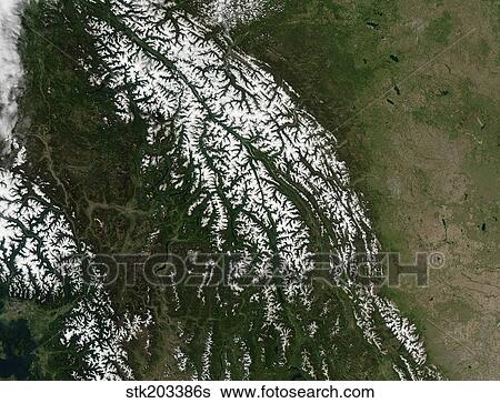 Stock Photograph - View of the Rocky Mountains.. Fotosearch