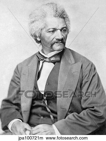 Stock Illustration - Vintage American Civil War print of Frederick Douglass.. Fotosearch