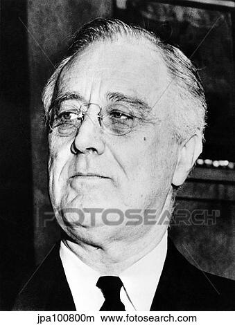 Vintage American history photo of President Franklin Delano Roosevelt. View Large Photo Image Picture - Vintage American history photo of President Franklin Delano Roosevelt.. Fotosearch
