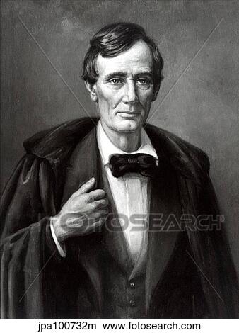 Vintage Civil War era print of President Abraham Lincoln wearing an overcoat. View Large Illustration Stock Illustration - Vintage Civil War era print of President Abraham Lincoln wearing an overcoat.. Fotosearch