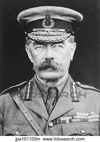 Picture - Vintage portrait of Lord Herbert Kitchener.. Fotosearch