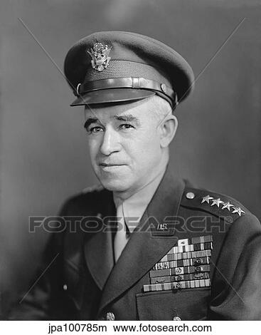 Vintage World War II photo of Four Star General Omar Bradley. View Large Photo Image Picture - Vintage World War II photo of Four Star General Omar Bradley.. Fotosearch