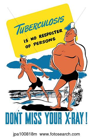 Stock Illustration - Vintage World War II poster of two sailors on the beach, one muscular, one skinny.. Fotosearch