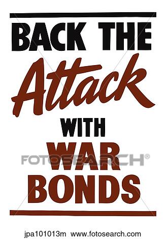 Stock Illustration - Vintage World War II propaganda poster.. Fotosearch