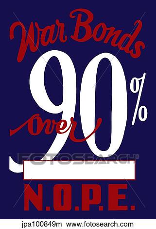 Stock Illustration - Vintage World War II propaganda war poster.. Fotosearch