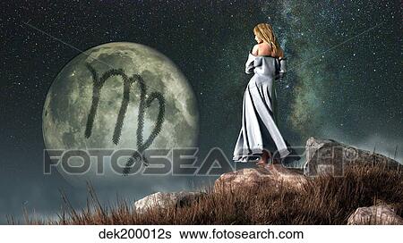 Virgo is the sixth astrological sign of the Zodiac. View Large Illustration Stock Illustration - Virgo is the sixth astrological sign of the Zodiac.. Fotosearch