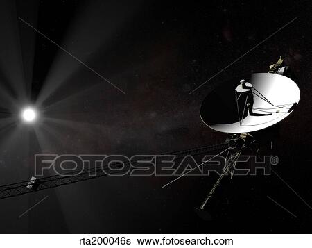 Voyager 1 leaving the solar system. View Large Illustration Stock Illustration - Voyager 1 leaving the solar system.. Fotosearch