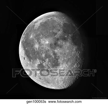 Waning Moon View Large Photo Image Stock Photograph - Waning Moon. Fotosearch