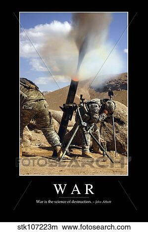 War: Inspirational Quote and Motivational Poster View Large Photo Image Picture - War: Inspirational Quote and Motivational Poster. Fotosearch
