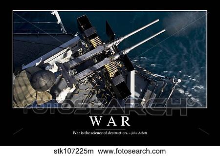 War: Inspirational Quote and Motivational Poster View Large Photo Image Picture - War: Inspirational Quote and Motivational Poster. Fotosearch