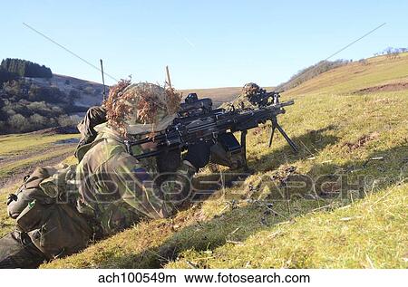 Welsh Guards platoon training at Sennybridge Training Area, Wales. View Large Photo Image Picture - Welsh Guards platoon training at Sennybridge Training Area, Wales.. Fotosearch