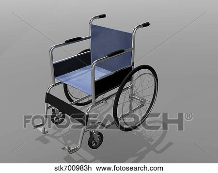 Wheelchair illustration. View Large Illustration Drawing - Wheelchair illustration.. Fotosearch