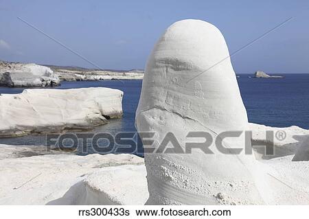 White tuff formations sculpted by erosion, Sarakiniko beach, Milos, Greece. View Large Photo Image Stock Photograph - White tuff formations sculpted by erosion, Sarakiniko beach, Milos, Greece.. Fotosearch