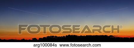 Wide panorama of Comet Panstarrs, Buenos Aires, Argentina. View Large Photo Image Stock Photograph - Wide panorama of Comet Panstarrs, Buenos Aires, Argentina.. Fotosearch
