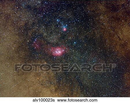 Widefield view of nebulae in Sagittarius. View Large Photo Image Stock Photograph - Widefield view of nebulae in Sagittarius.. Fotosearch