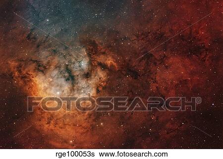 Widefield view of the young star-forming complex NGC 7822. View Large Photo Image Stock Photograph - Widefield view of the young star-forming complex NGC 7822.. Fotosearch