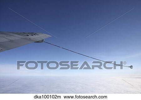 Wing refueling hose of a U. S. Air Force KC-135 Stratotanker. View Large Photo Image Picture - Wing refueling hose of a U. S. Air Force KC-135 Stratotanker.. Fotosearch