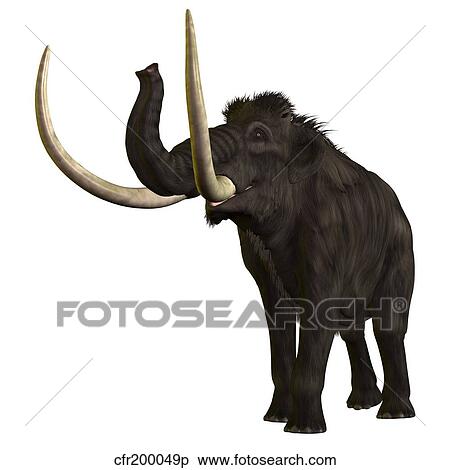 Woolly Mammoth View Large Illustration Stock Illustration - Woolly Mammoth. Fotosearch