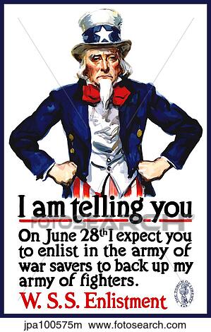 World War I poster of Uncle Sam standing with his hands on his hips. View Large Illustration Stock Illustration - World War I poster of Uncle Sam standing with his hands on his hips.. Fotosearch