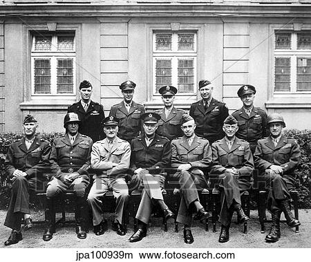 World War II photo of the senior American military commanders of the European Theater. View Large Photo Image Picture - World War II photo of the senior American military commanders of the European Theater.. Fotosearch