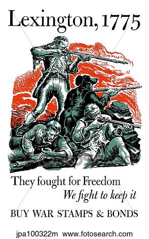 World War II poster of American Minutemen firing their rifles. View Large Illustration Stock Illustration - World War II poster of American Minutemen firing their rifles.. Fotosearch