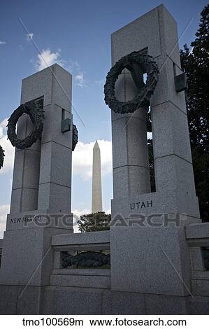 Wreaths adorn the U. S. World War II Memorial, Washington D. C. View Large Photo Image Picture - Wreaths adorn the U. S. World War II Memorial, Washington D. C.. Fotosearch