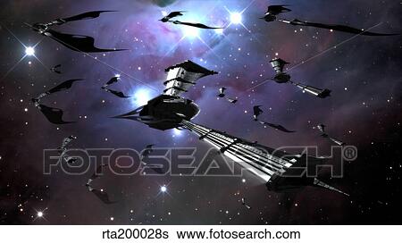 Xeelee nightfighters, inspired by the novels of Stephen Baxter. View Large Illustration Stock Illustration - Xeelee nightfighters, inspired by the novels of Stephen Baxter.. Fotosearch