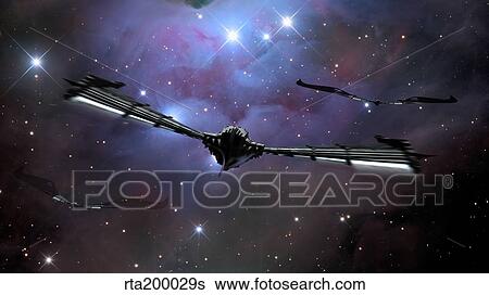 Xeelee nightfighters, inspired by the novels of Stephen Baxter. View Large Illustration Stock Illustration - Xeelee nightfighters, inspired by the novels of Stephen Baxter.. Fotosearch