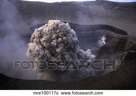 Yasur eruption, Tanna Island, Vanuatu. View Large Photo Image Stock Photograph - Yasur eruption, Tanna Island, Vanuatu.. Fotosearch