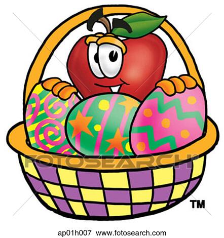 Apple and easter basket View Large Clip Art Graphic Clip Art - Apple and easter basket. Fotosearch