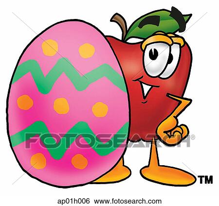 Apple and easter egg View Large Clip Art Graphic Clip Art - Apple and easter egg. Fotosearch