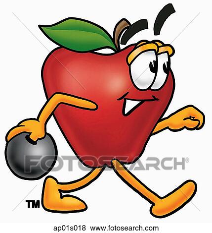 Apple bowling View Large Clip Art Graphic Clip Art - Apple bowling. Fotosearch