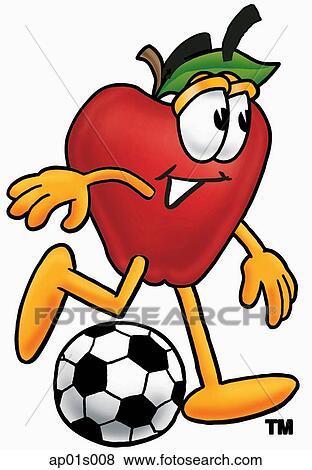 Image result for apple soccer ball