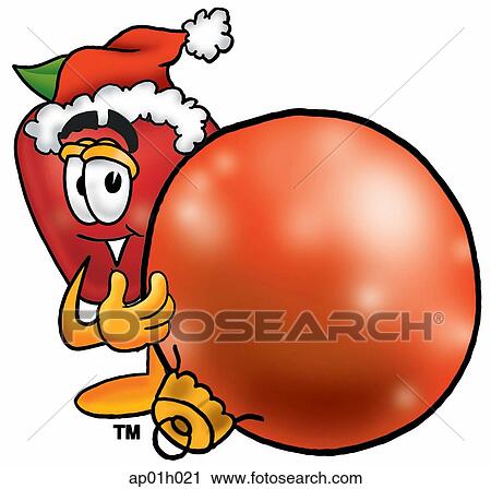 Apple with decoration View Large Clip Art Graphic Clipart - Apple with decoration. Fotosearch
