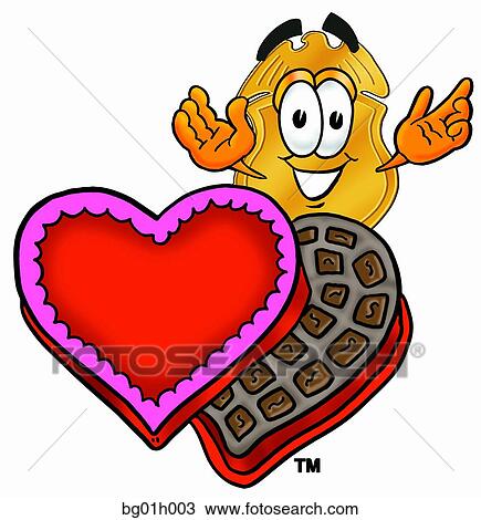 Badge and chocolates View Large Clip Art Graphic Clipart - Badge and chocolates. Fotosearch