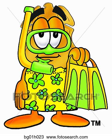 Clipart - Badge in swim trunks. Fotosearch