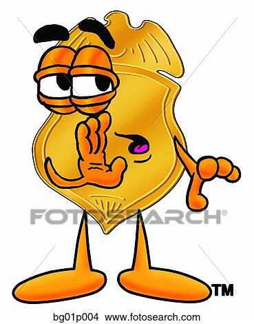Clipart - Badge whispering. Fotosearch