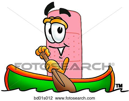 Bandaid canoing View Large Clip Art Graphic Clipart - Bandaid canoing. Fotosearch