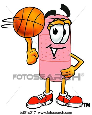 Bandaid playing basketball View Large Clip Art Graphic Clip Art - Bandaid playing basketball. Fotosearch