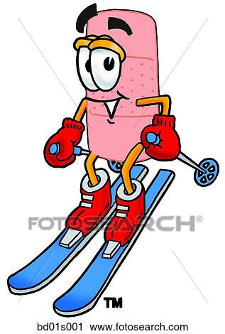 Bandaid skiing View Large Clip Art Graphic Clipart - Bandaid skiing. Fotosearch