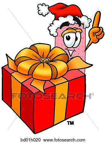 Bandaid with present View Large Clip Art Graphic Clipart - Bandaid with present. Fotosearch