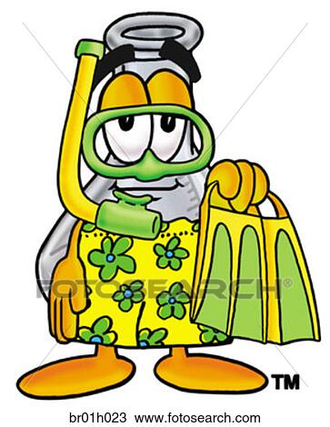 Beaker in swim trunks View Large Clip Art Graphic Clipart - Beaker in swim trunks. Fotosearch
