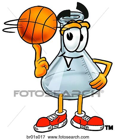 Beaker playing basketball View Large Clip Art Graphic Clip Art - Beaker playing basketball. Fotosearch