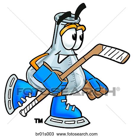 Beaker playing hockey View Large Clip Art Graphic Clipart - Beaker playing hockey. Fotosearch