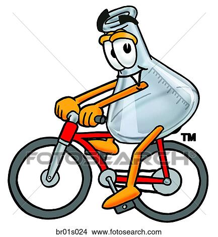 Beaker riding bike View Large Clip Art Graphic Clipart - Beaker riding bike. Fotosearch