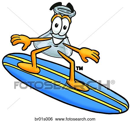 Beaker surfing View Large Clip Art Graphic Clip Art - Beaker surfing. Fotosearch