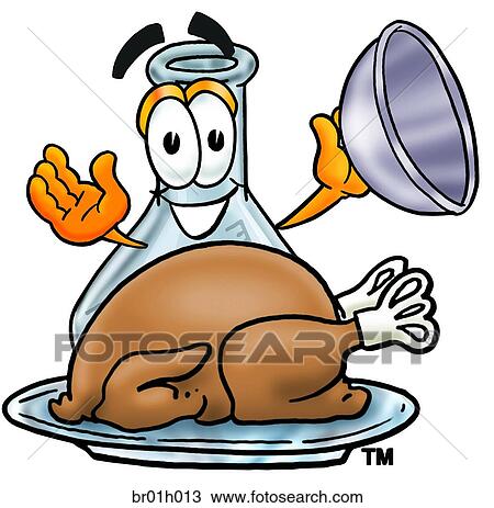 Beaker with turkey View Large Clip Art Graphic Clipart - Beaker with turkey. Fotosearch