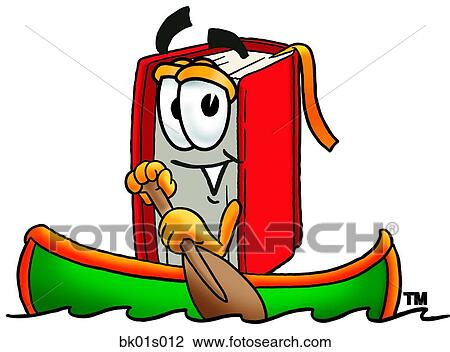 Clipart - Book canoing. Fotosearch