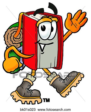 Book hiking View Large Clip Art Graphic Clipart - Book hiking. Fotosearch