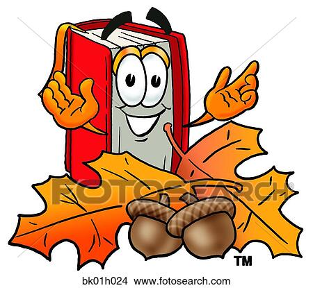 Book in autumn View Large Clip Art Graphic Clipart - Book in autumn. Fotosearch